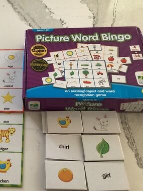 Picture Word Bingo The Learning Journey